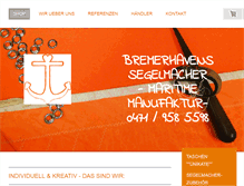 Tablet Screenshot of bremerhavens-segelmacher.de